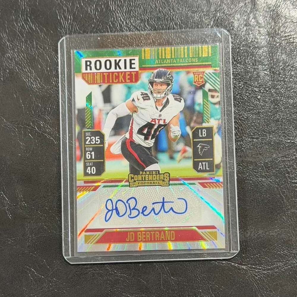 2024 Panini Contenders JD Bertrand Rookie Ticket Auto Card #243 Atlanta Falcons